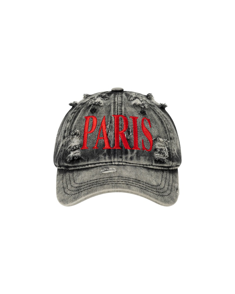 PARIS BALL CAP (BLACK DENIM)